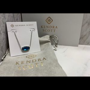 Kendra Scott Elisa Necklace Peacock Blue Illusion